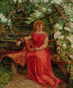 Schone Rosamund in haar prieel